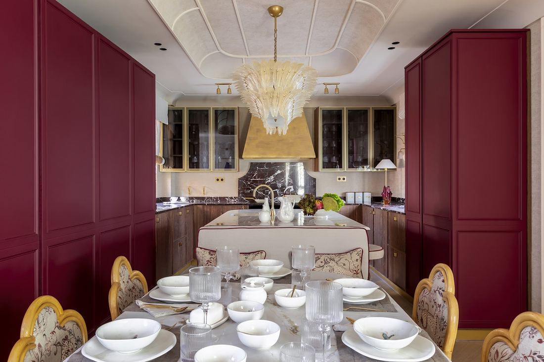 Versailles Ivory quartz countertops installed in a home