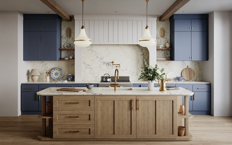 Blue Ridge quartz countertops installed in a home