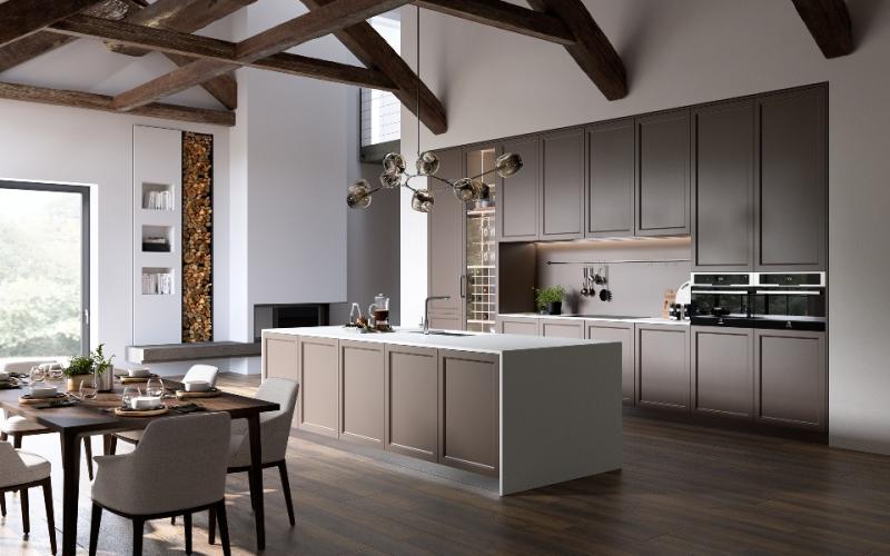Cotton White quartz countertops installed in a home