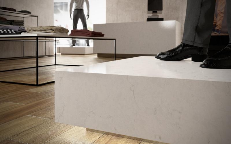 Forte quartz countertops installed in a home