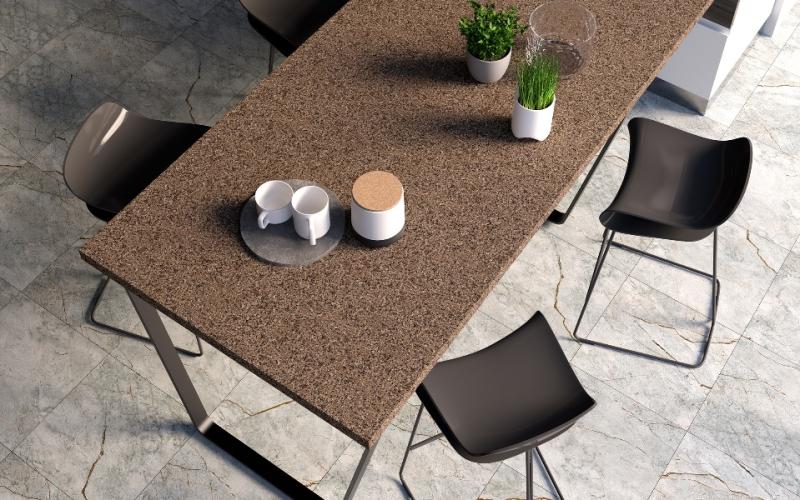Royal Teak quartz countertops installed in a home