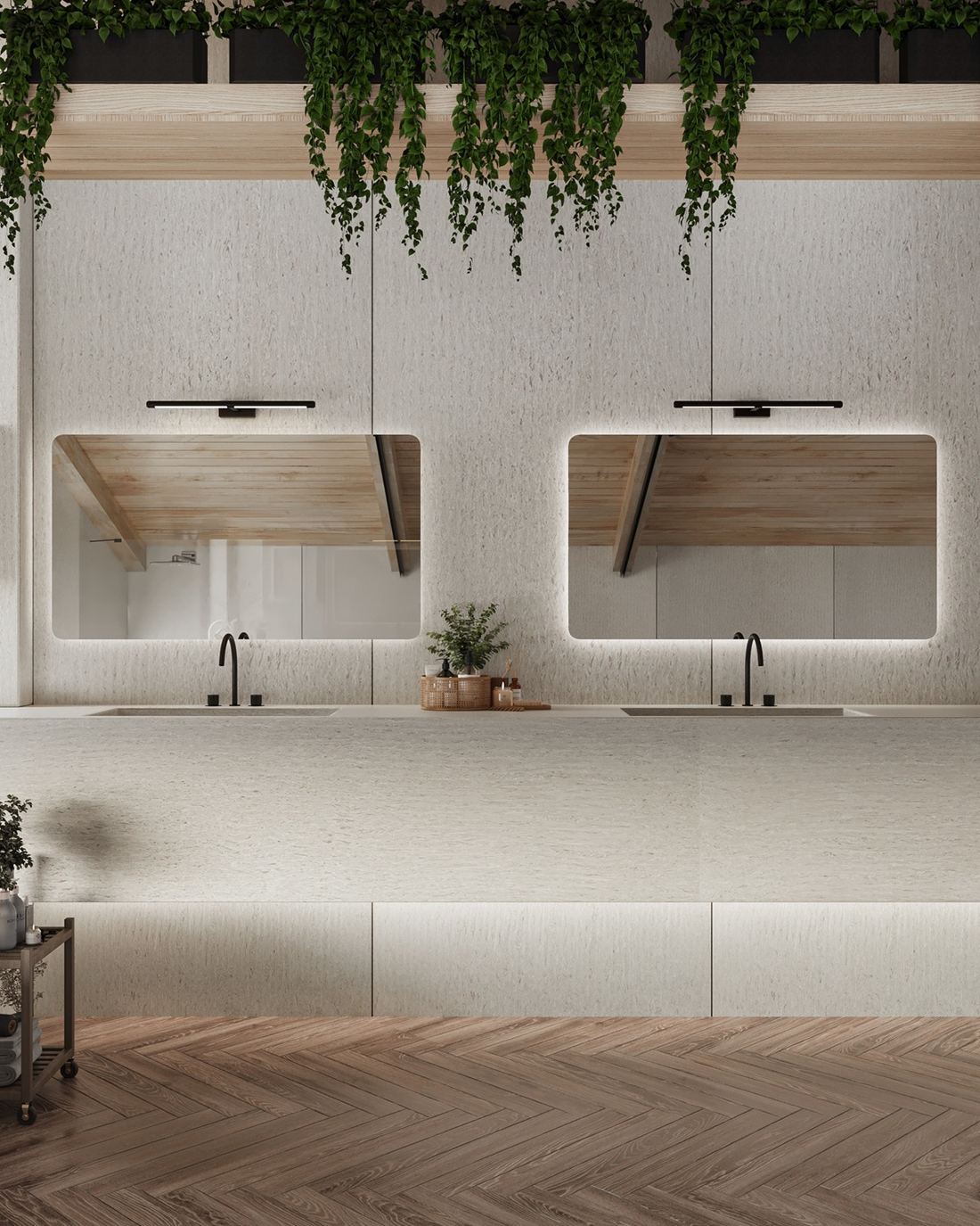 Acacia quartz countertops installed in a home