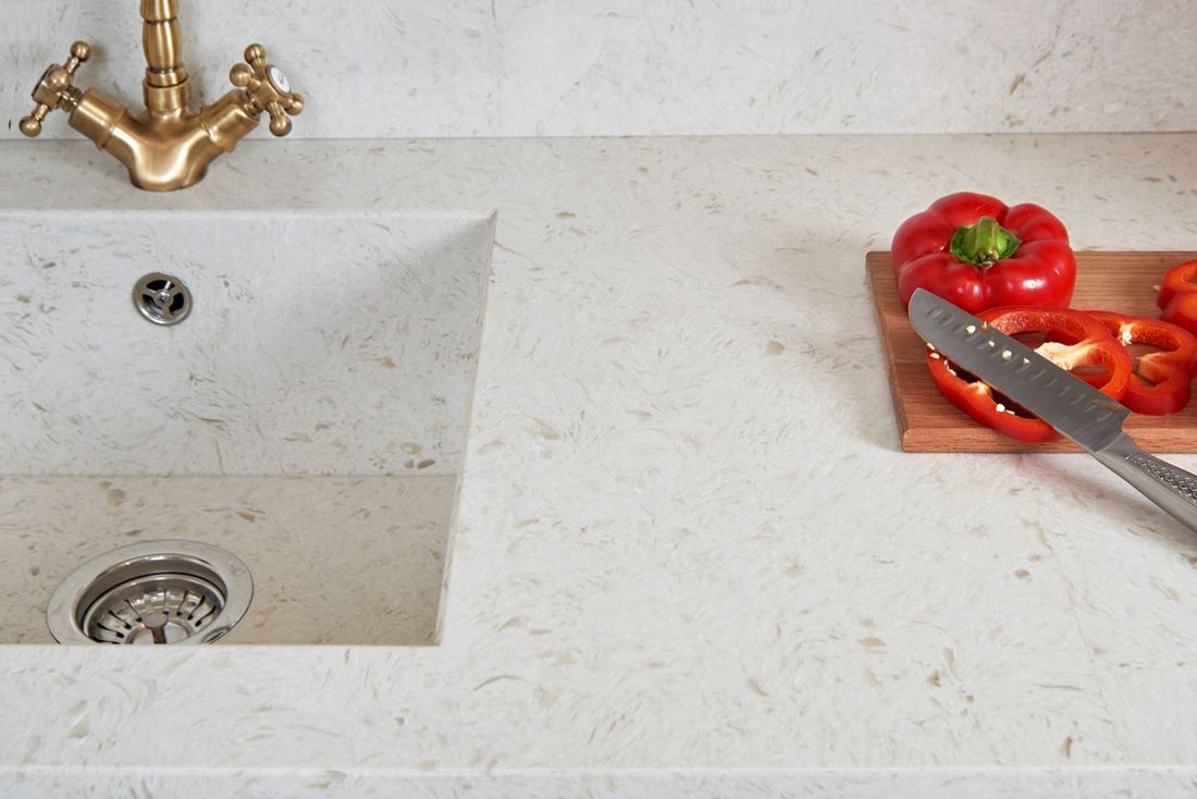 Akoya quartz countertops installed in a home