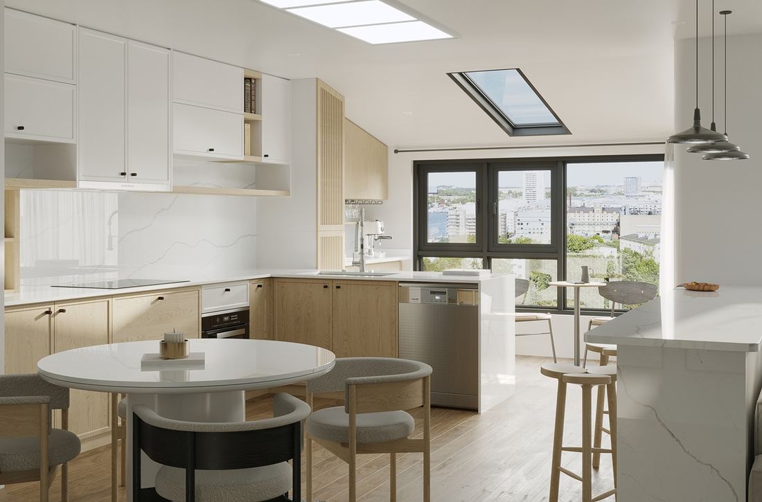 Alessandria quartz countertops installed in a home