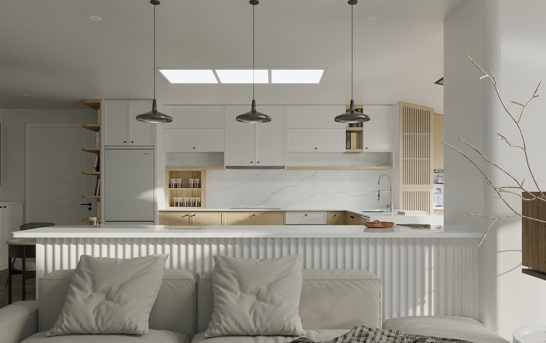 Alessandria quartz countertops installed in a home