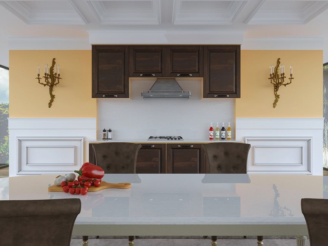 Bella Blanco quartz countertops installed in a home