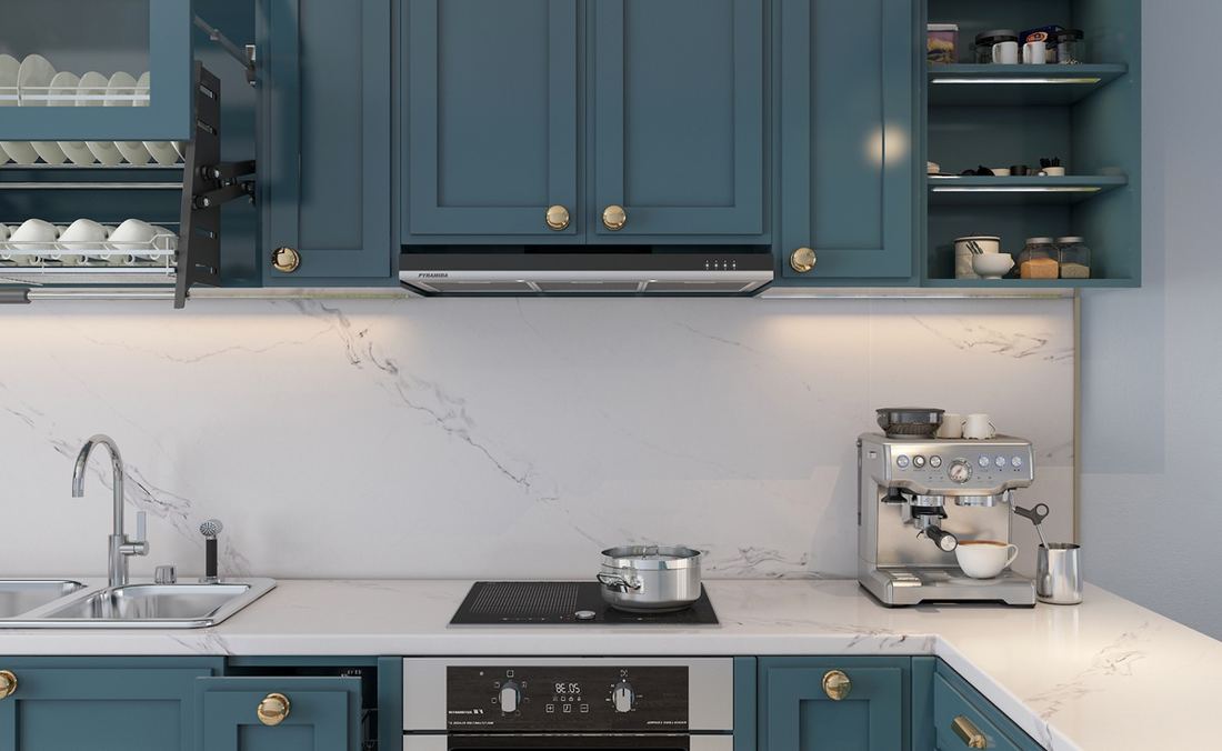 Borghini quartz countertops installed in a home