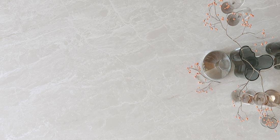 Cassandra quartz countertops installed in a home