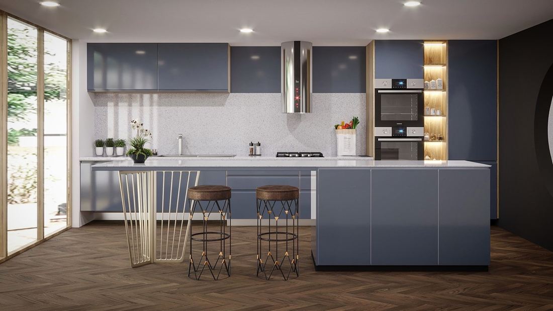 Castelo quartz countertops installed in a home