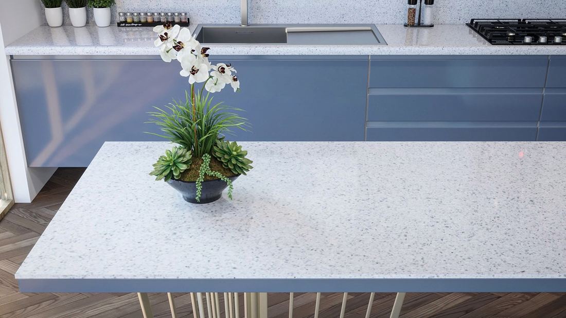 Castelo quartz countertops installed in a home