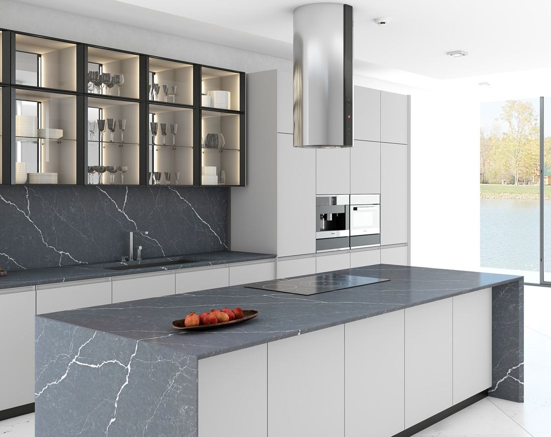 Cemento quartz countertops installed in a home