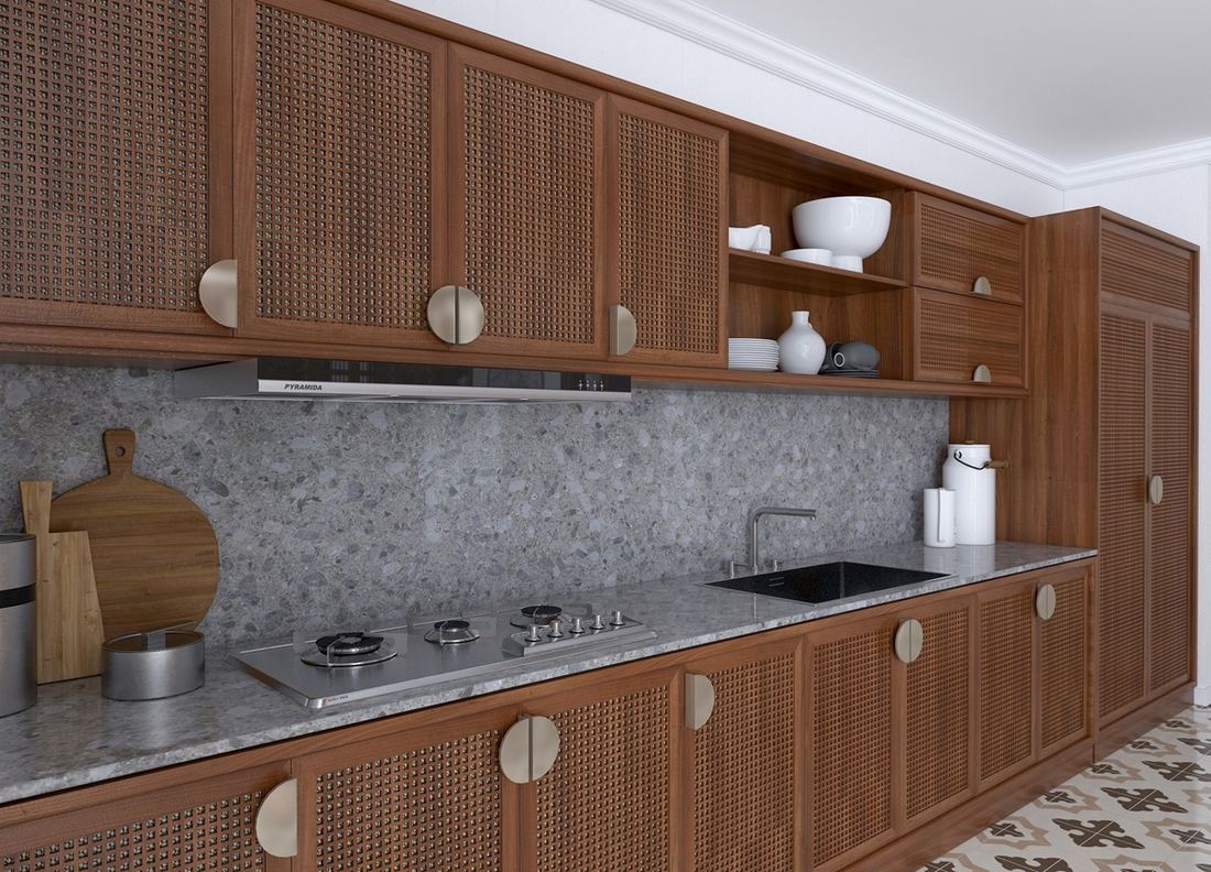 Ceppo Di Gre quartz countertops installed in a home