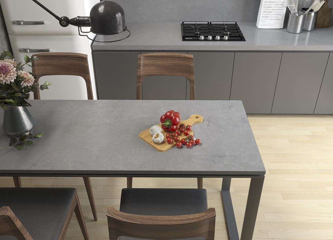 Concreto quartz countertops installed in a home