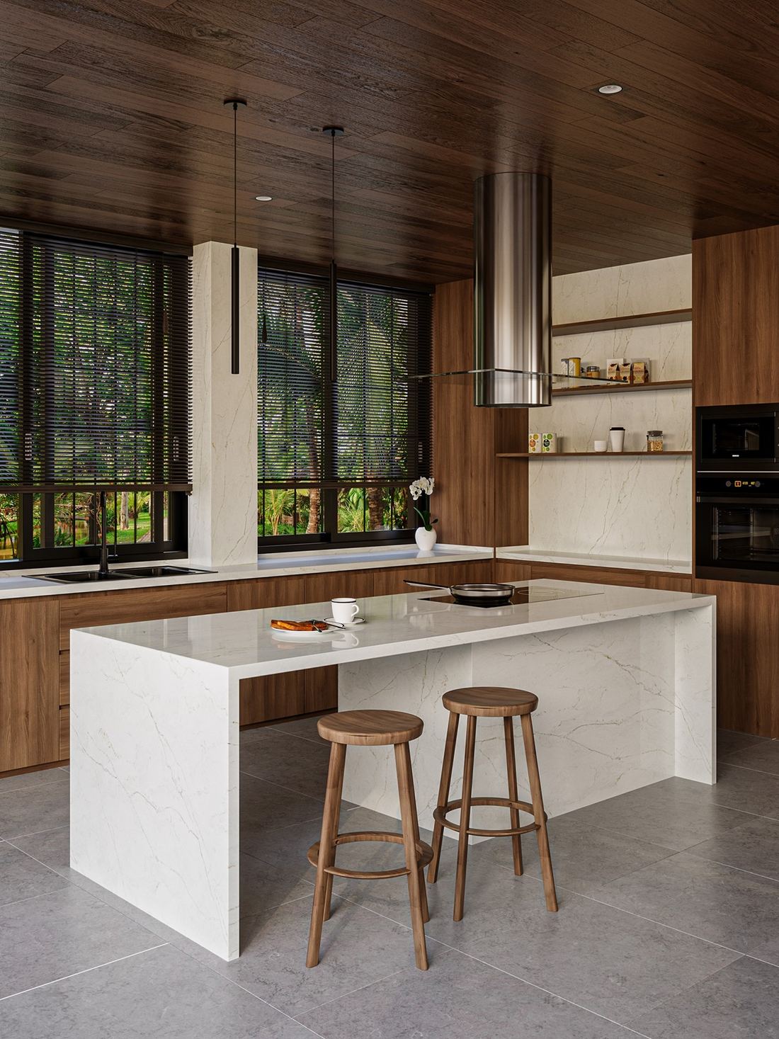 Costa Nova quartz countertops installed in a home