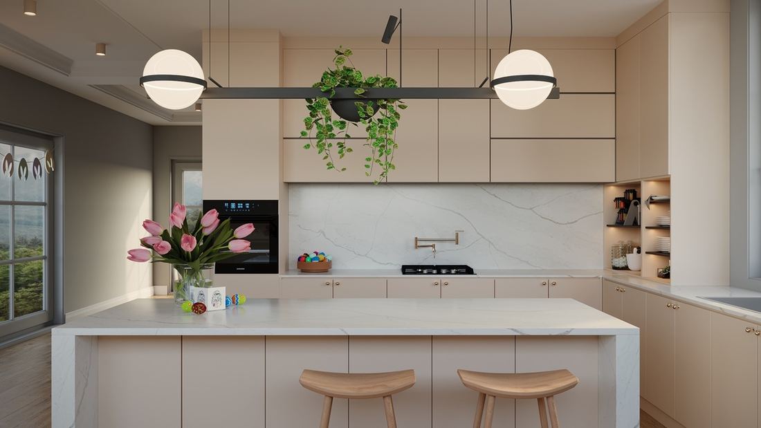 Covelani quartz countertops installed in a home