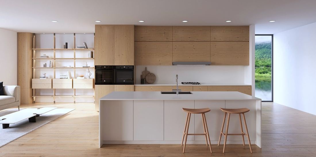 Crystal Ice quartz countertops installed in a home