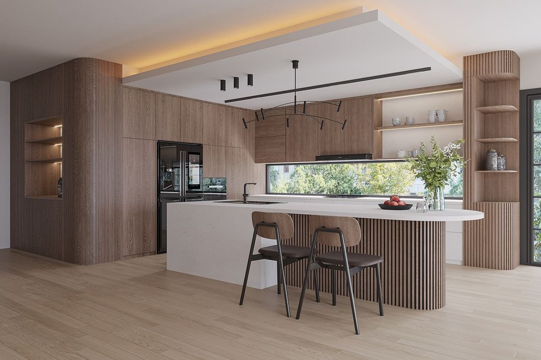 Deoro quartz countertops installed in a home