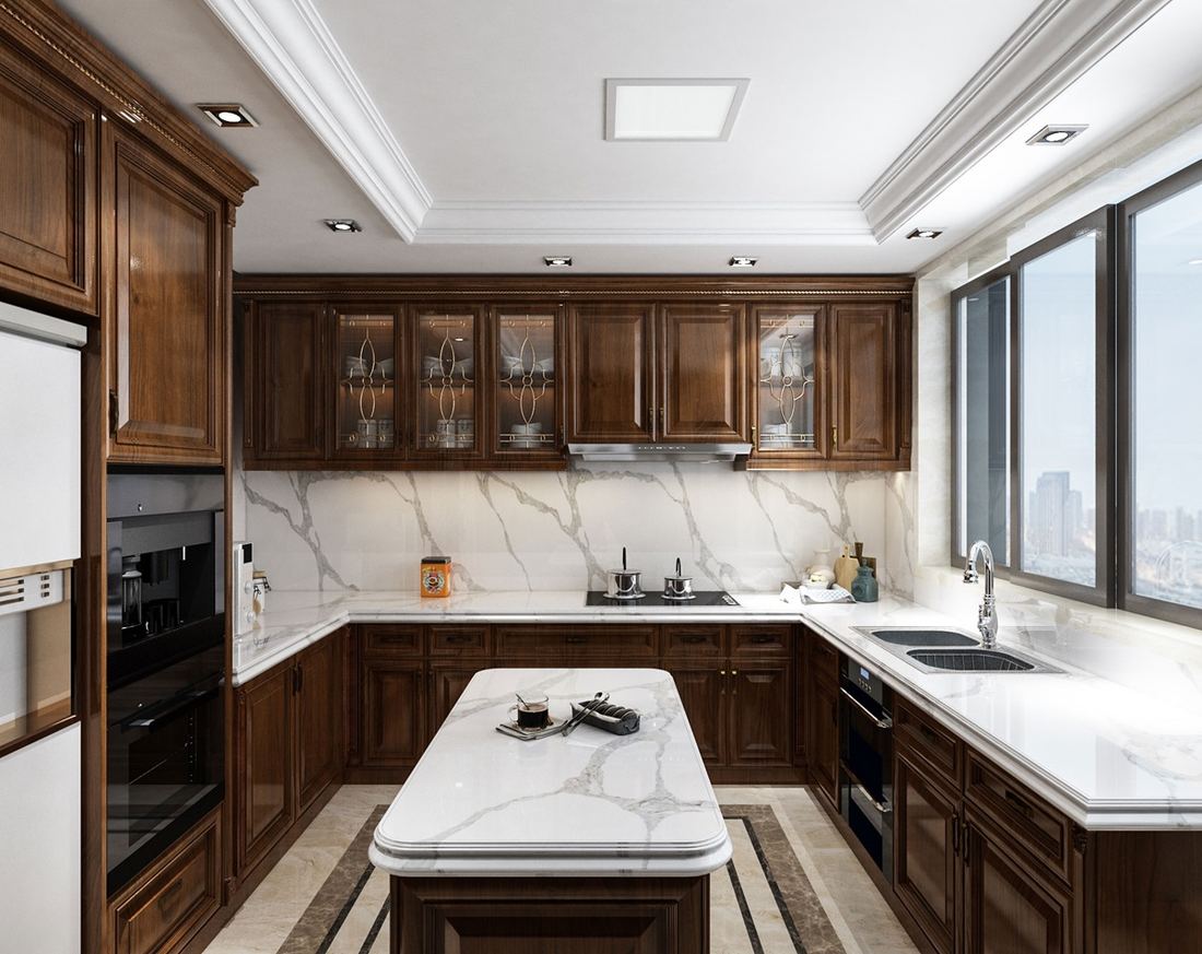 Forza quartz countertops installed in a home
