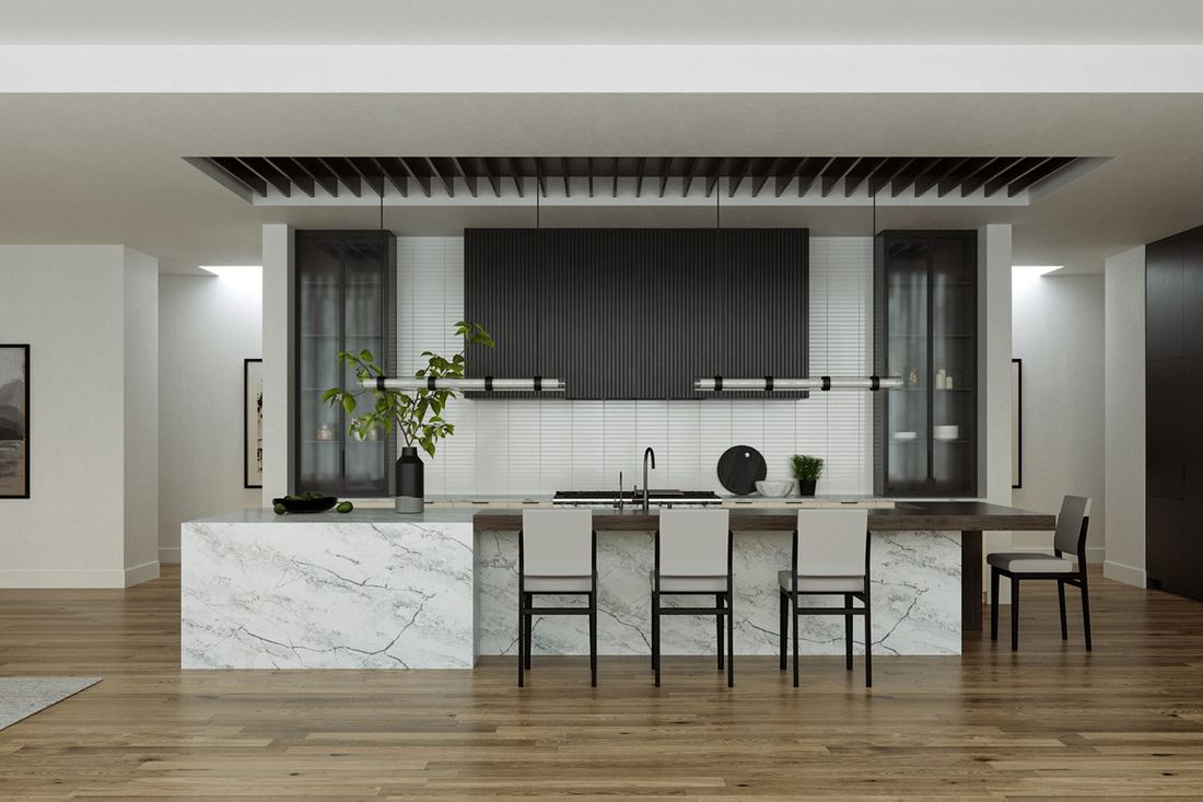 Lacus quartz countertops installed in a home