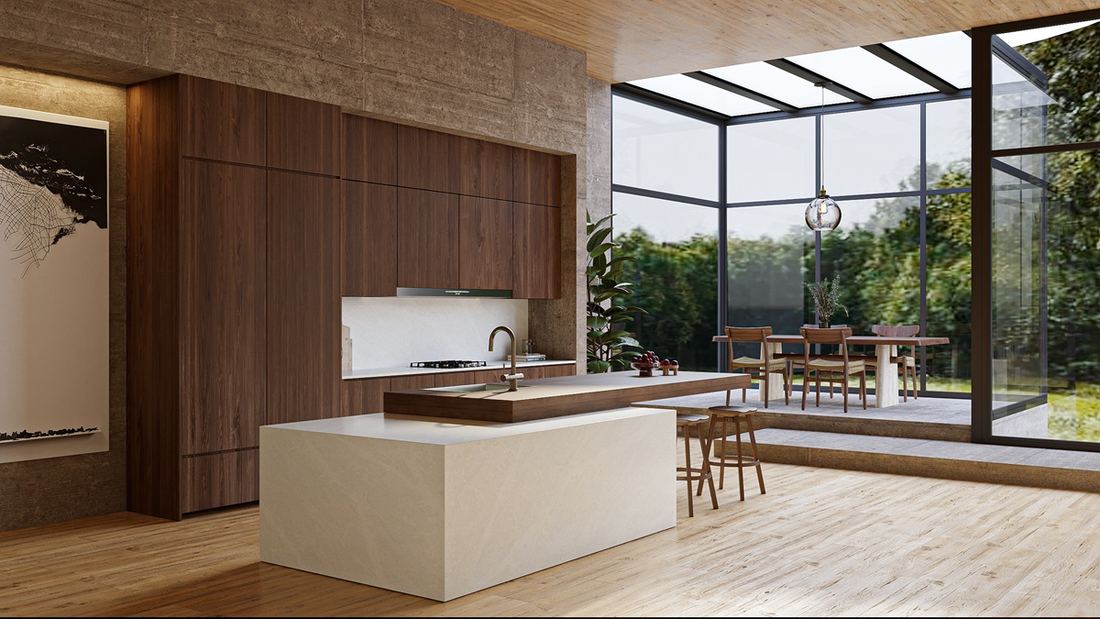 Merazo quartz countertops installed in a home