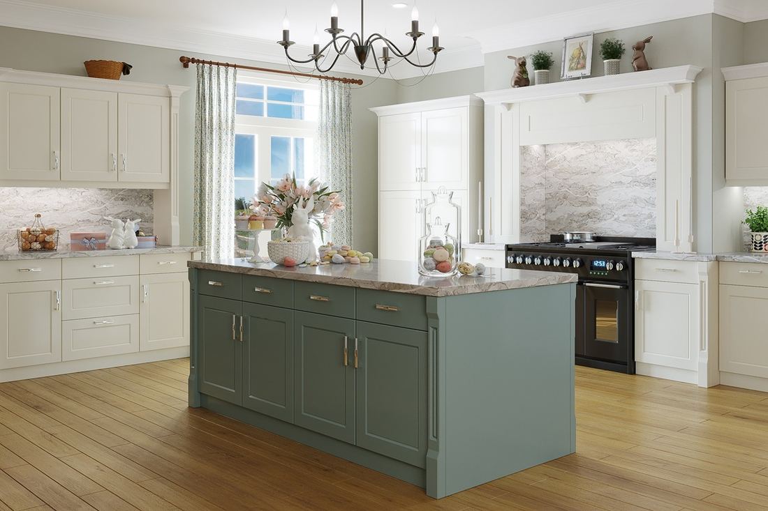 Moonglade quartz countertops installed in a home