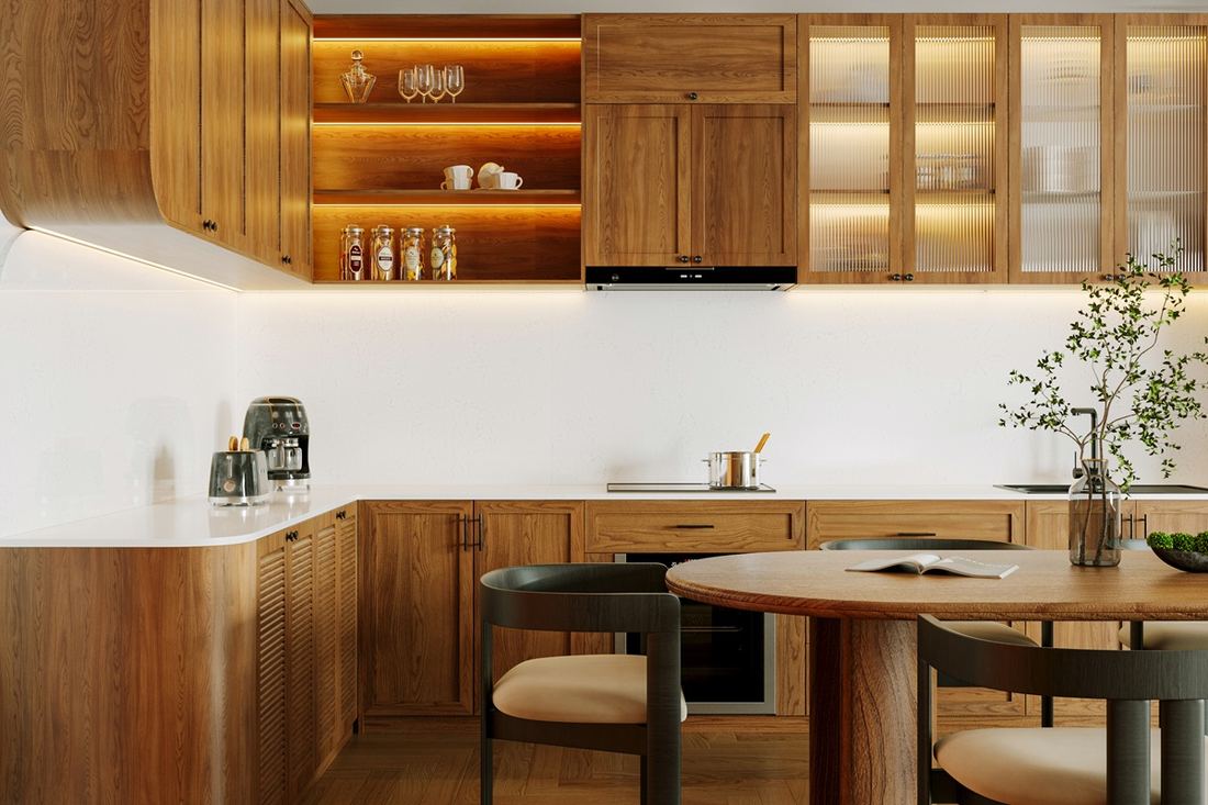 Polaris quartz countertops installed in a home