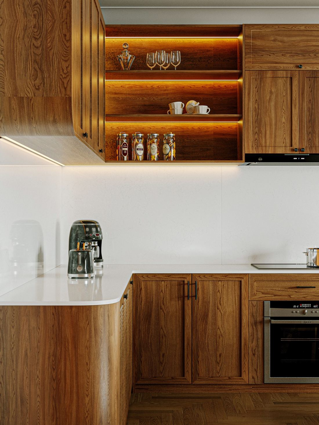 Polaris quartz countertops installed in a home