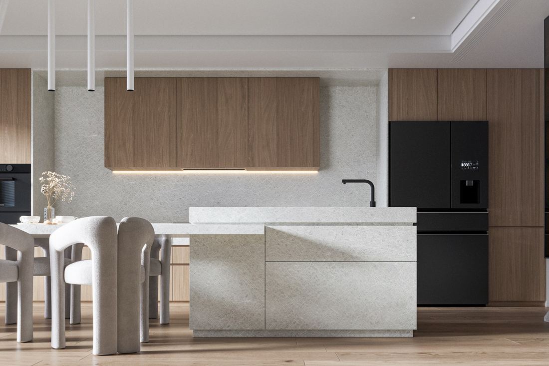 Sollight quartz countertops installed in a home