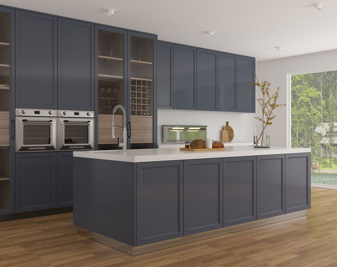 Sparkling White quartz countertops installed in a home
