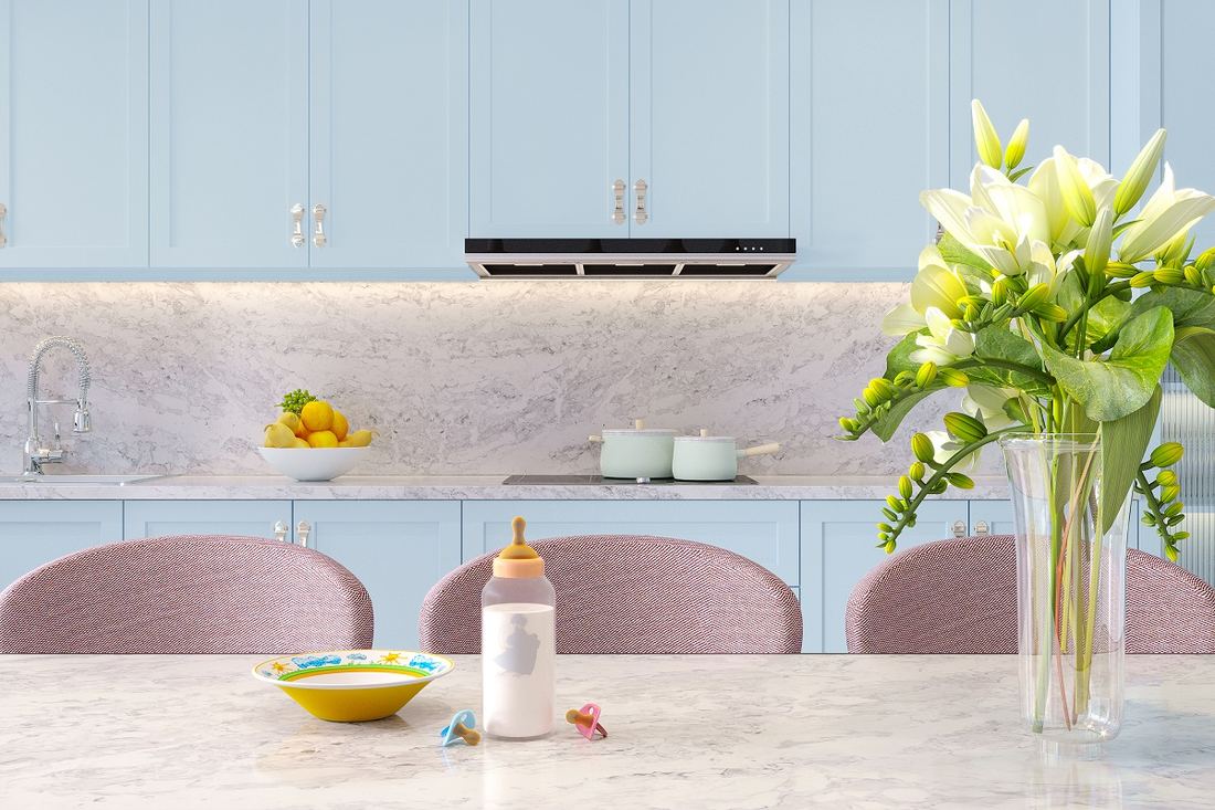 Splendix quartz countertops installed in a home