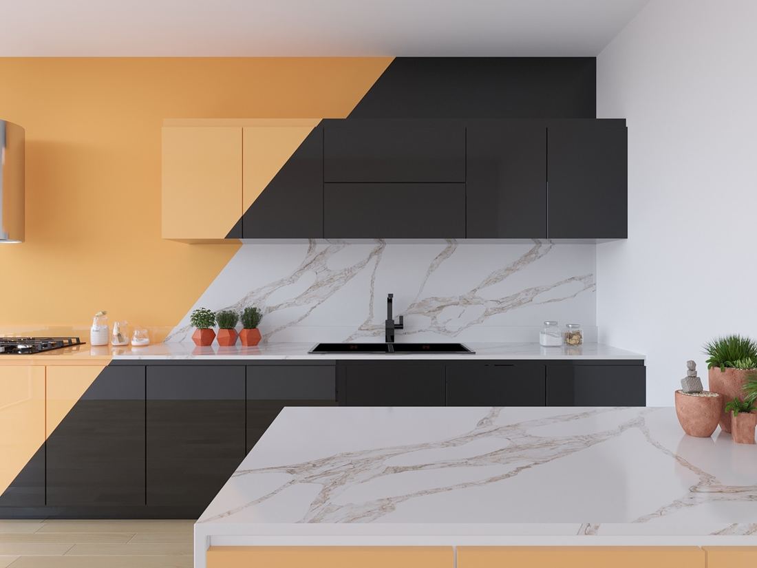Vivalioro quartz countertops installed in a home