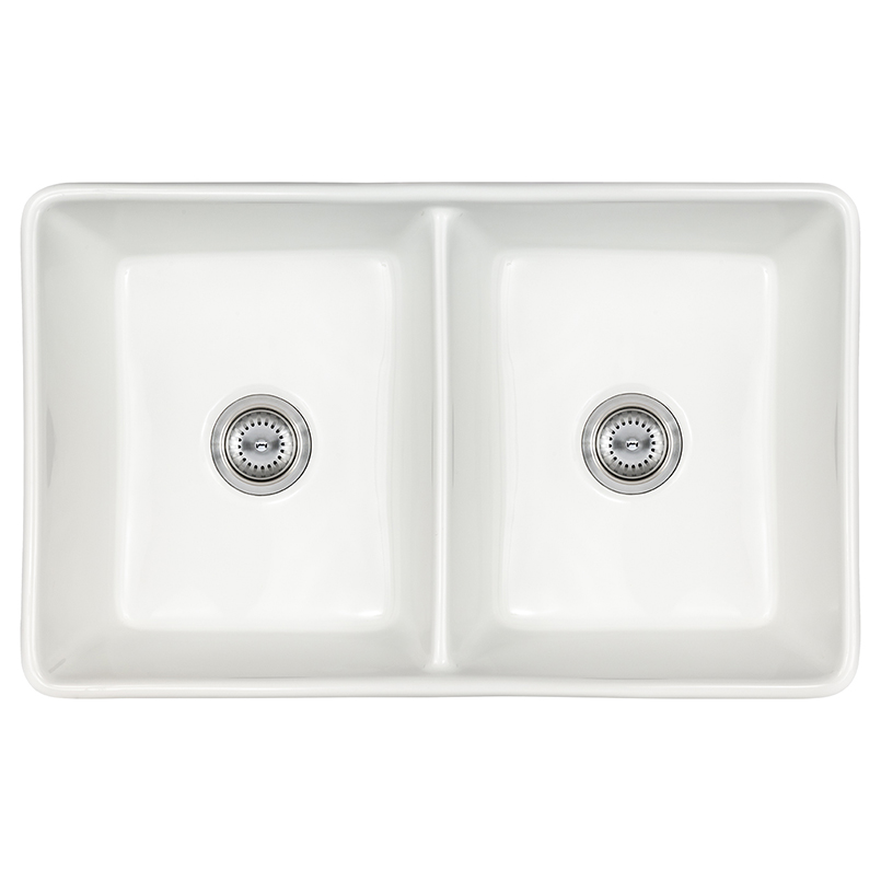 Fireclay Farmhouse Double Bowl 50/50 32×20