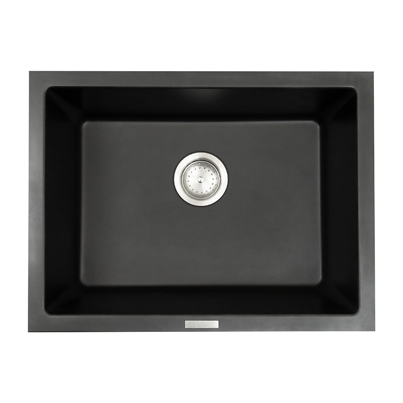 Black Quartz Single Bowl 24×18