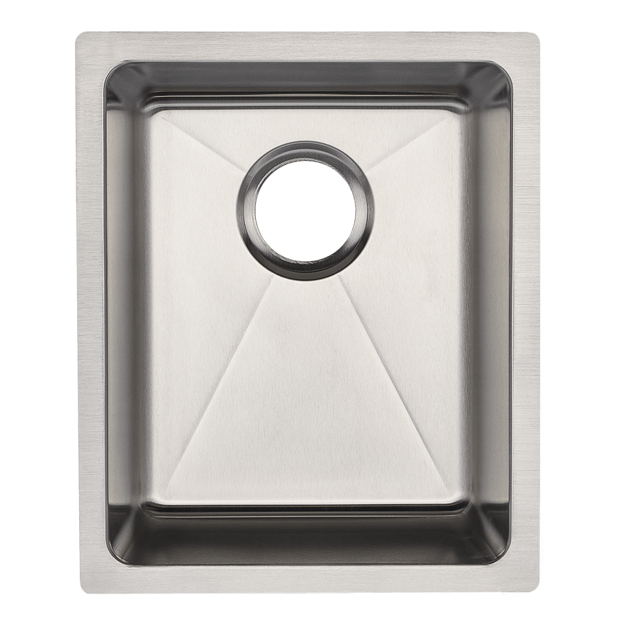 16G Square Stainless Steel Undermount 18×15 Bar Sink