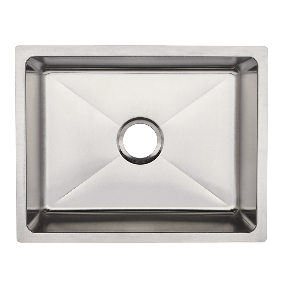 16G Square Stainless Steel Undermount 23×18 Sink
